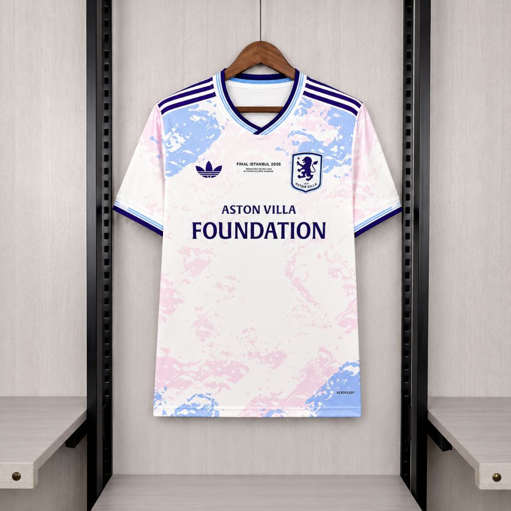 Camisa Aston Villa Europa League 2026 - Versão Torcedor