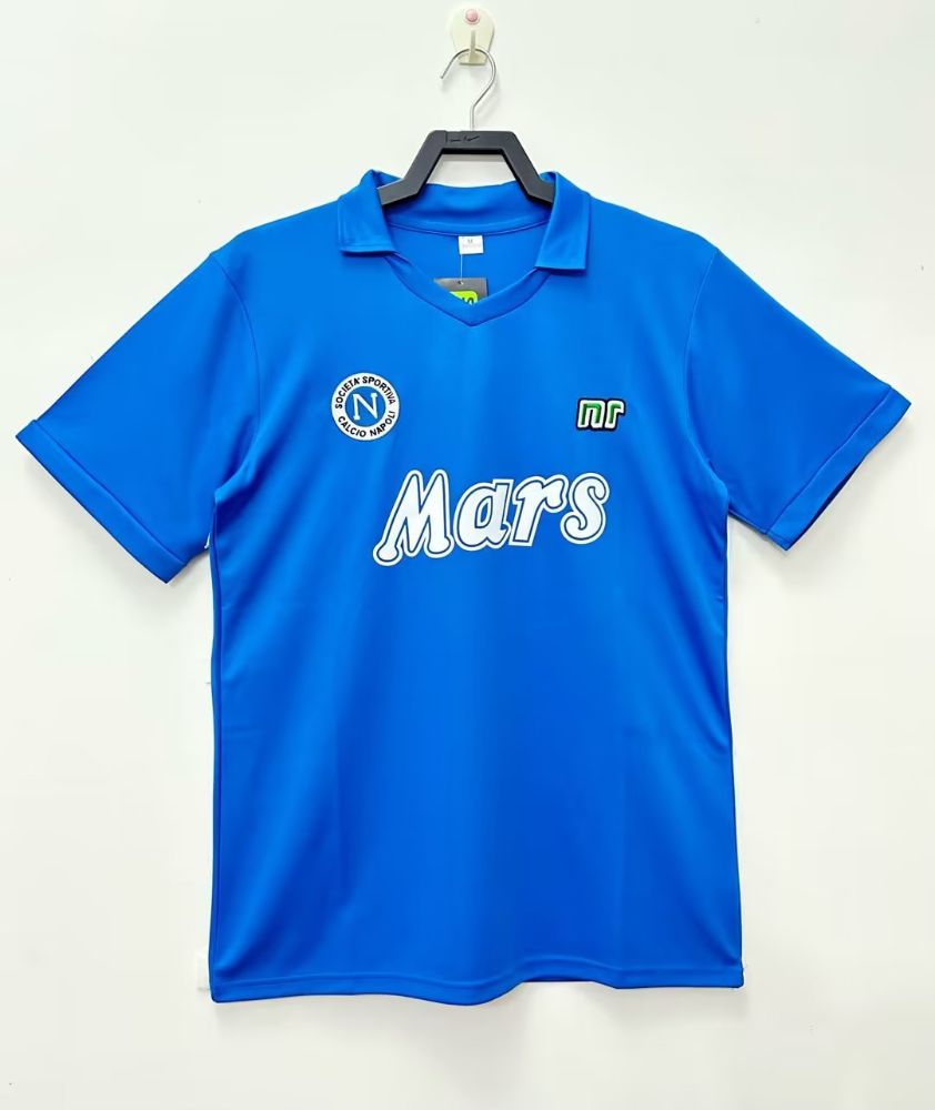 Camisa Napoli Azul 1989 - Versão Retrô