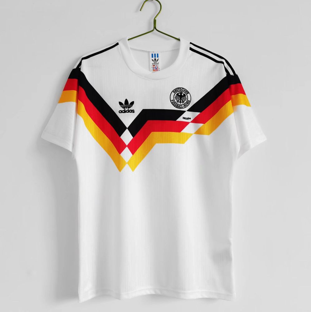 Camisa Alemanha Branca 1990 - Versão Retrô
