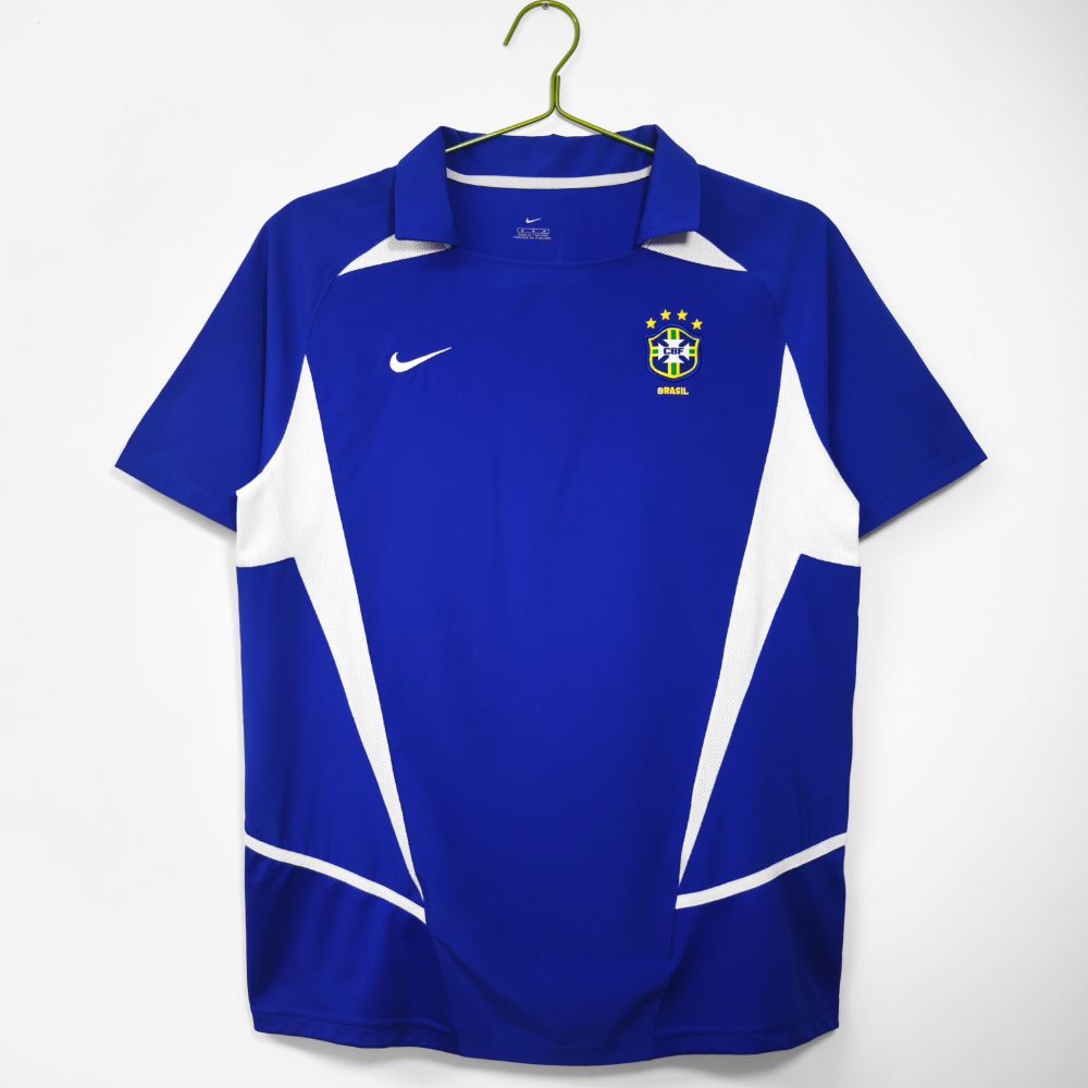Camisa Brasil Azul 2002 - Versão Retrô