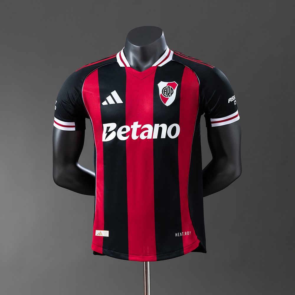 Camisa River Plate Modelo Preto E Vermelho 2026 - Versão Jogador