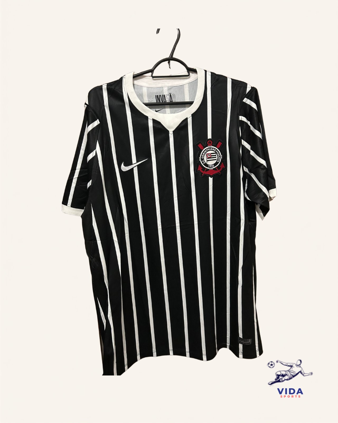 Camisa Corinthians Preta 2026 - Versão Torcedor