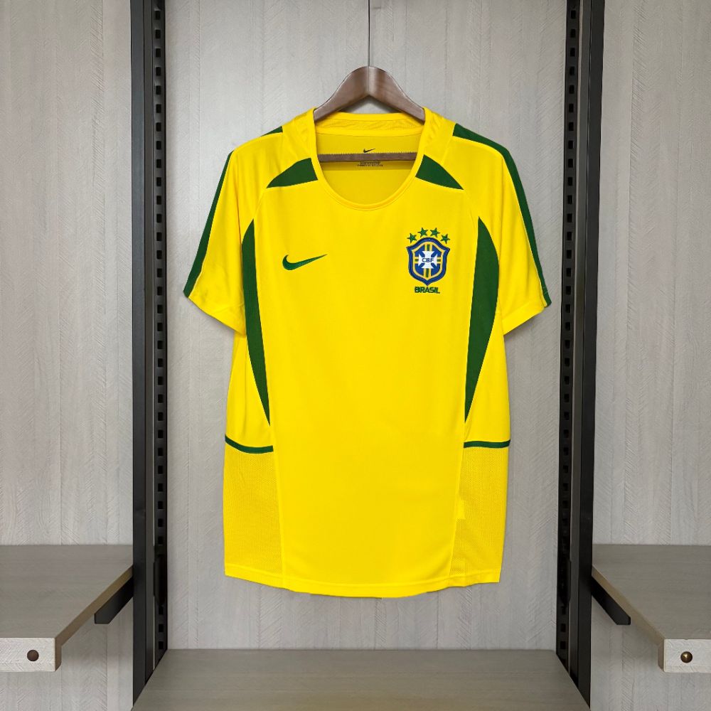 Camisa Brasil Amarela 2002 - Versão Retrô