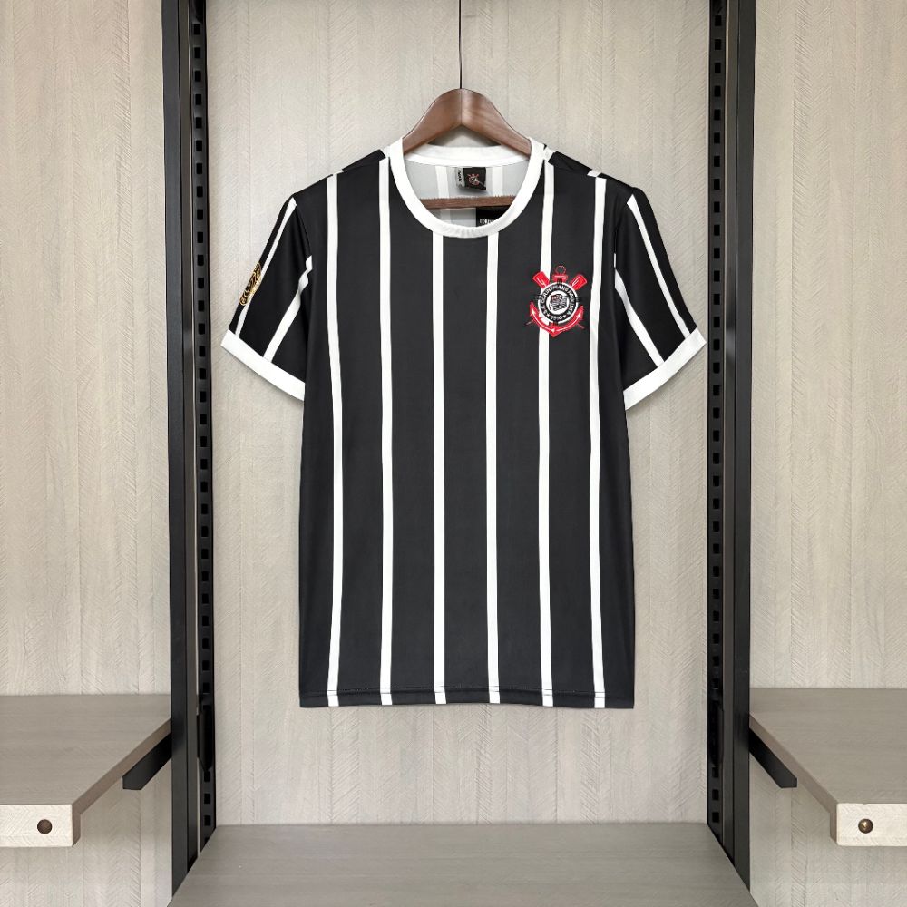 Camisa Corinthians Modelo Preta 1982 - Versão Retrô