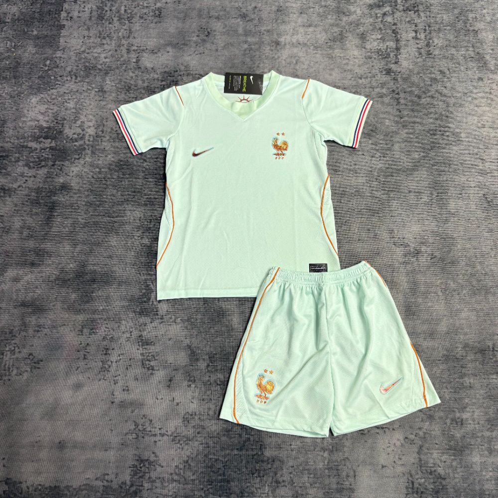 Camisa França Verde Copa Infantil 2026 - Versão Torcedor