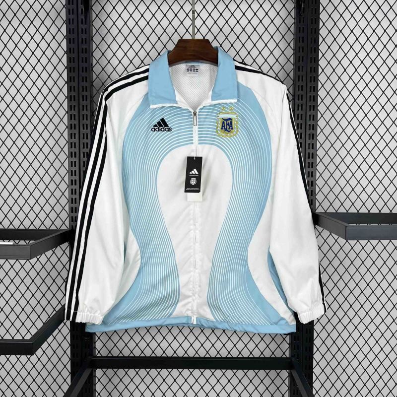 Jaqueta Argentina Branca E Azul 2006
