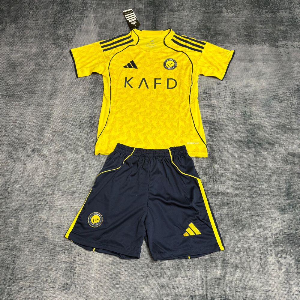 Camisa Al Nassr Modelo Amarela Infantil 2026 - Versão Torcedor