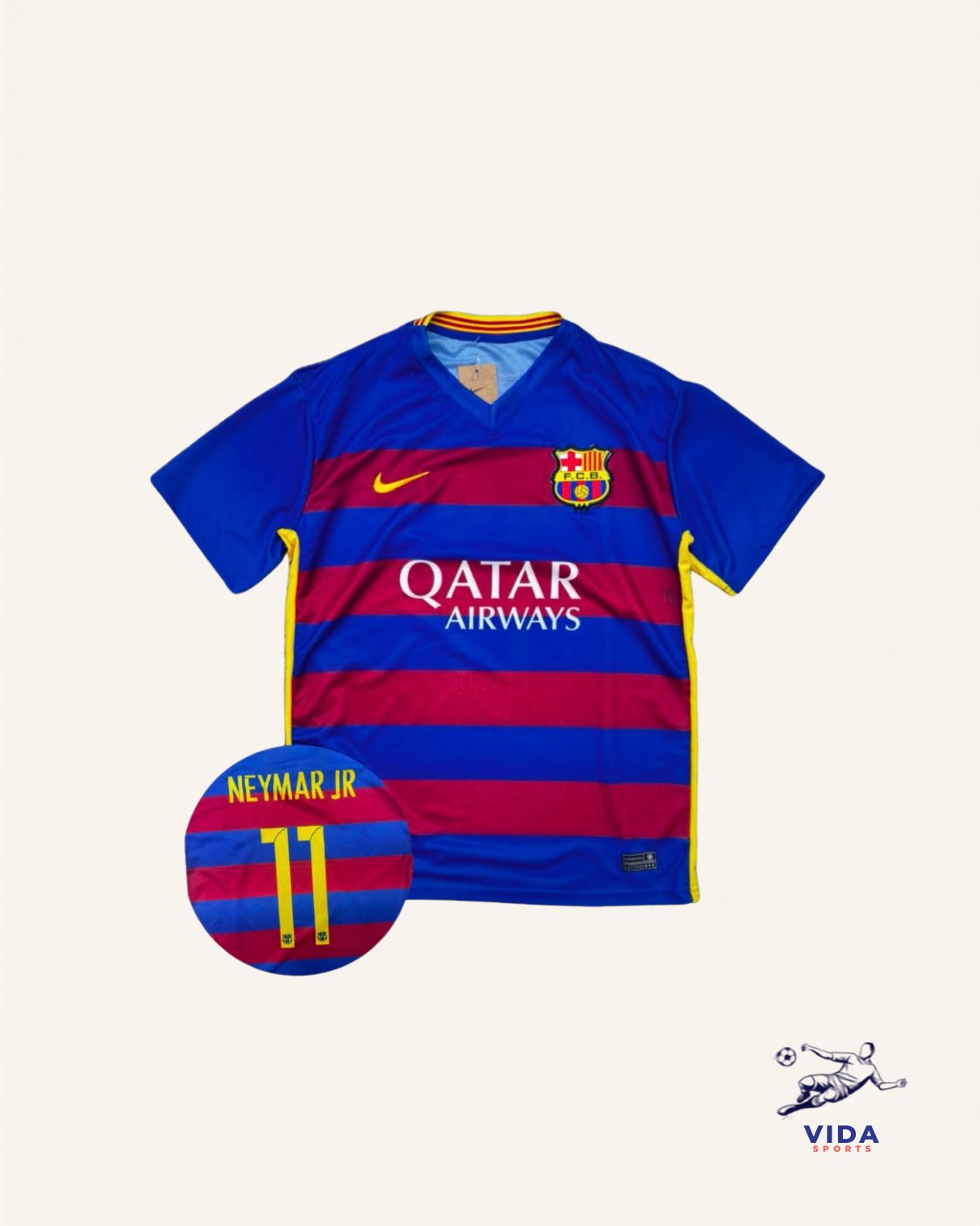 Camisa Barcelona 2015 - Versão Retrô