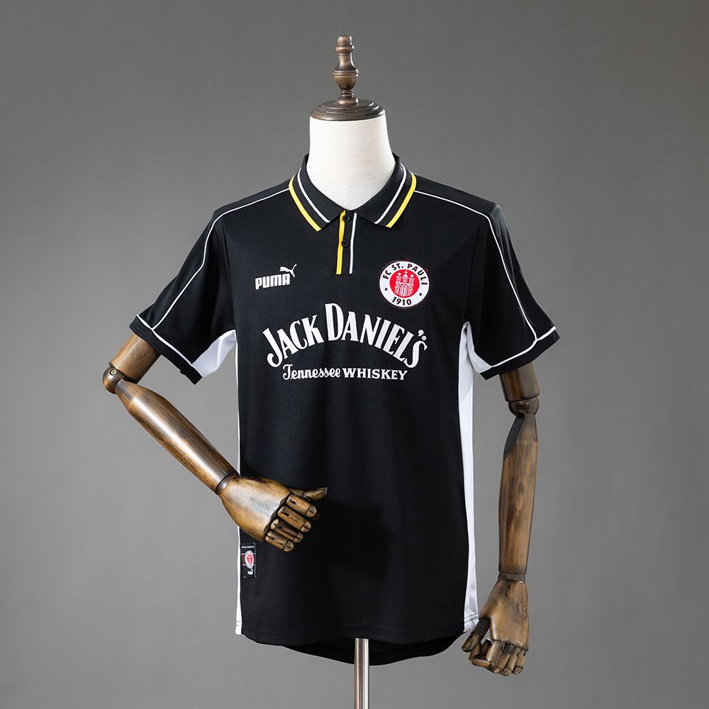 Camisa St Pauli Preta 2000 - Versão Retrô