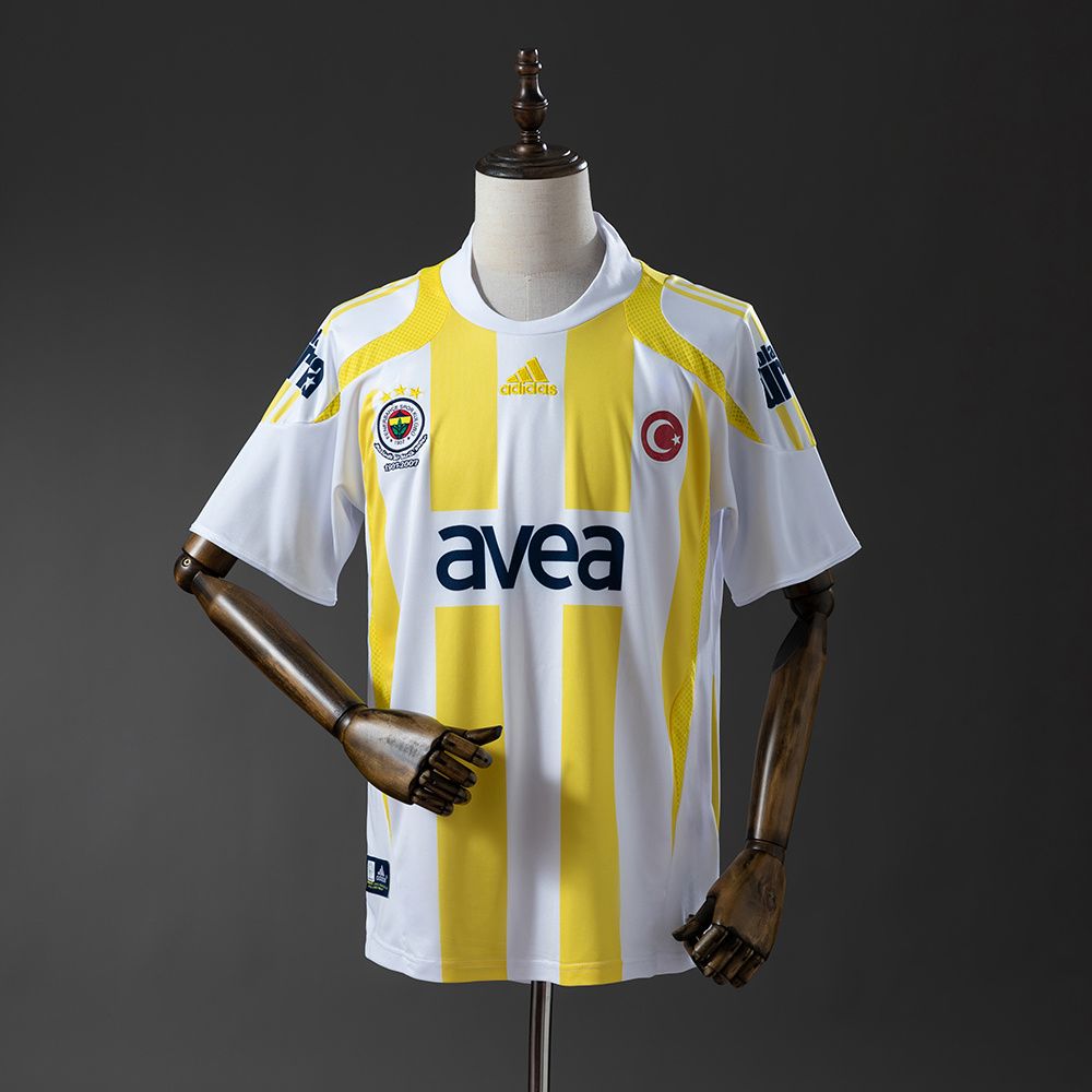 Camisa Fenerbahce Branca E Amarela 2009 - Versão Retrô