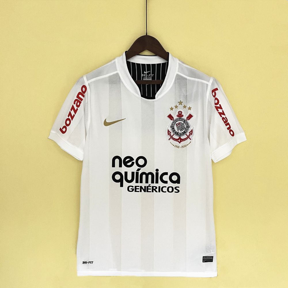 Camisa Corinthians Branca 2010 - Versão Retrô