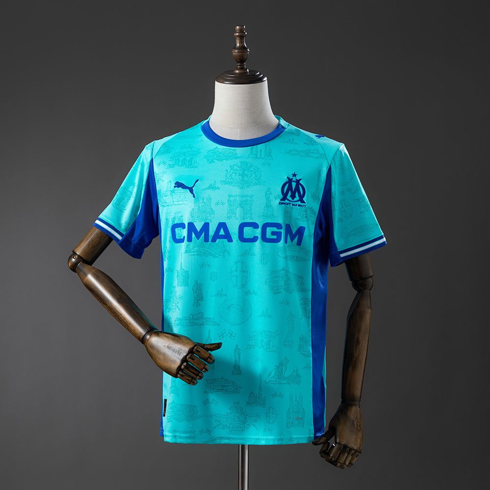 Camisa Olympique De Marseille Modelo Azul 2026 - Versão Torcedor