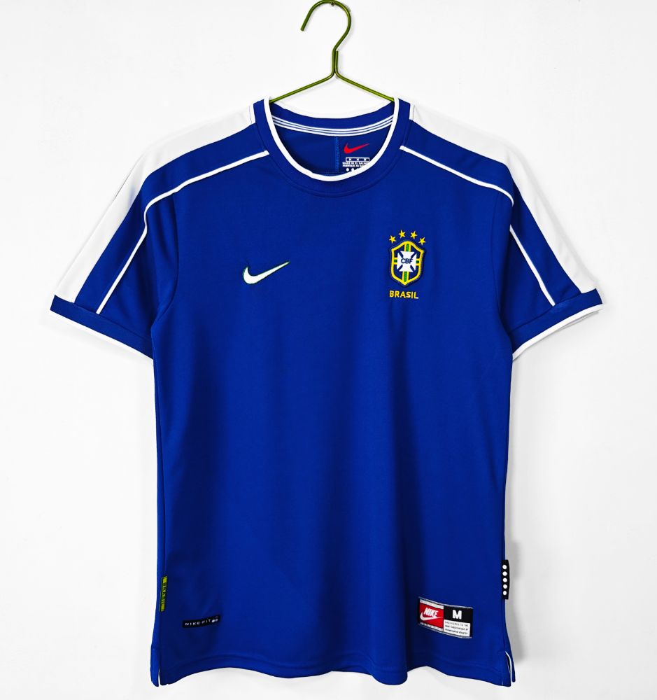 Camisa Brasil Azul 1998 - Versão Retrô