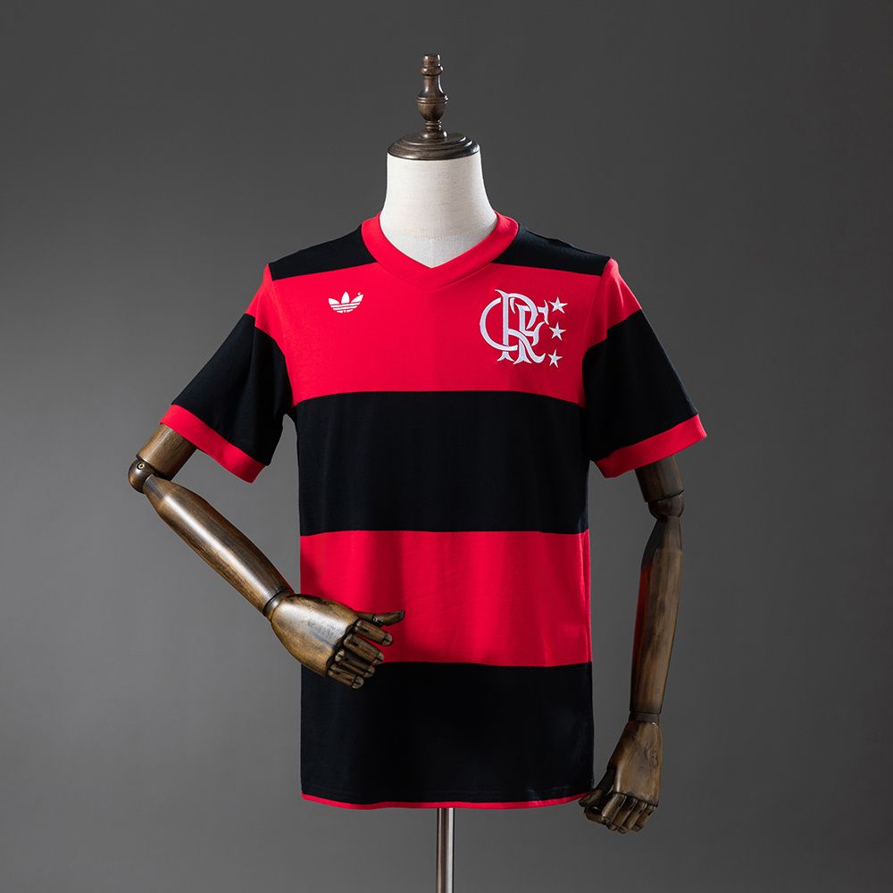 Camisa Flamengo Modelo Rubro Negra 1981 - Versão Retrô