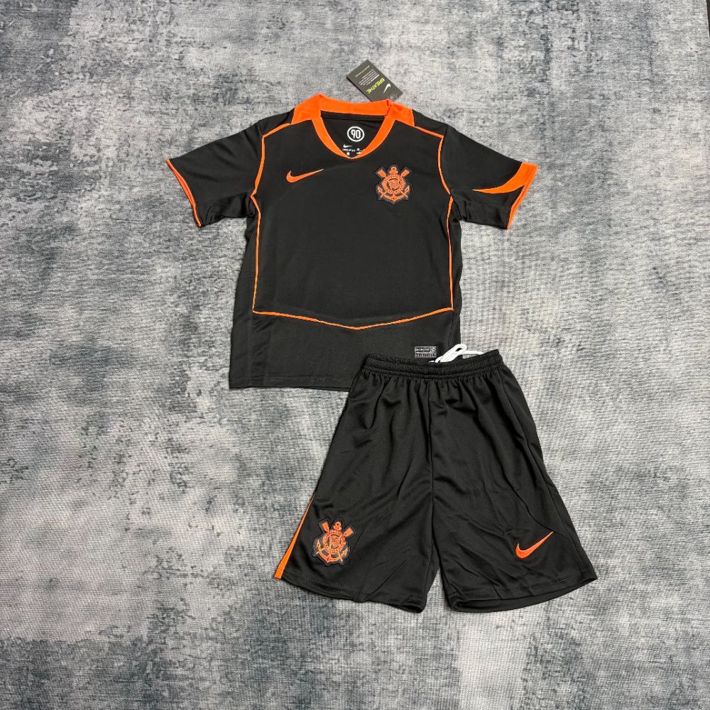 Camisa Corinthians Kit Laranja Infantil 2025 - Versão Torcedor