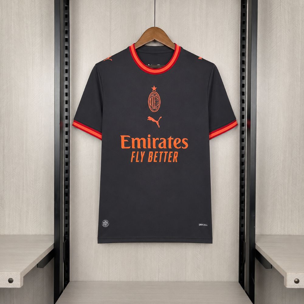 Camisa Milan Preta 2026 - Versão Torcedor