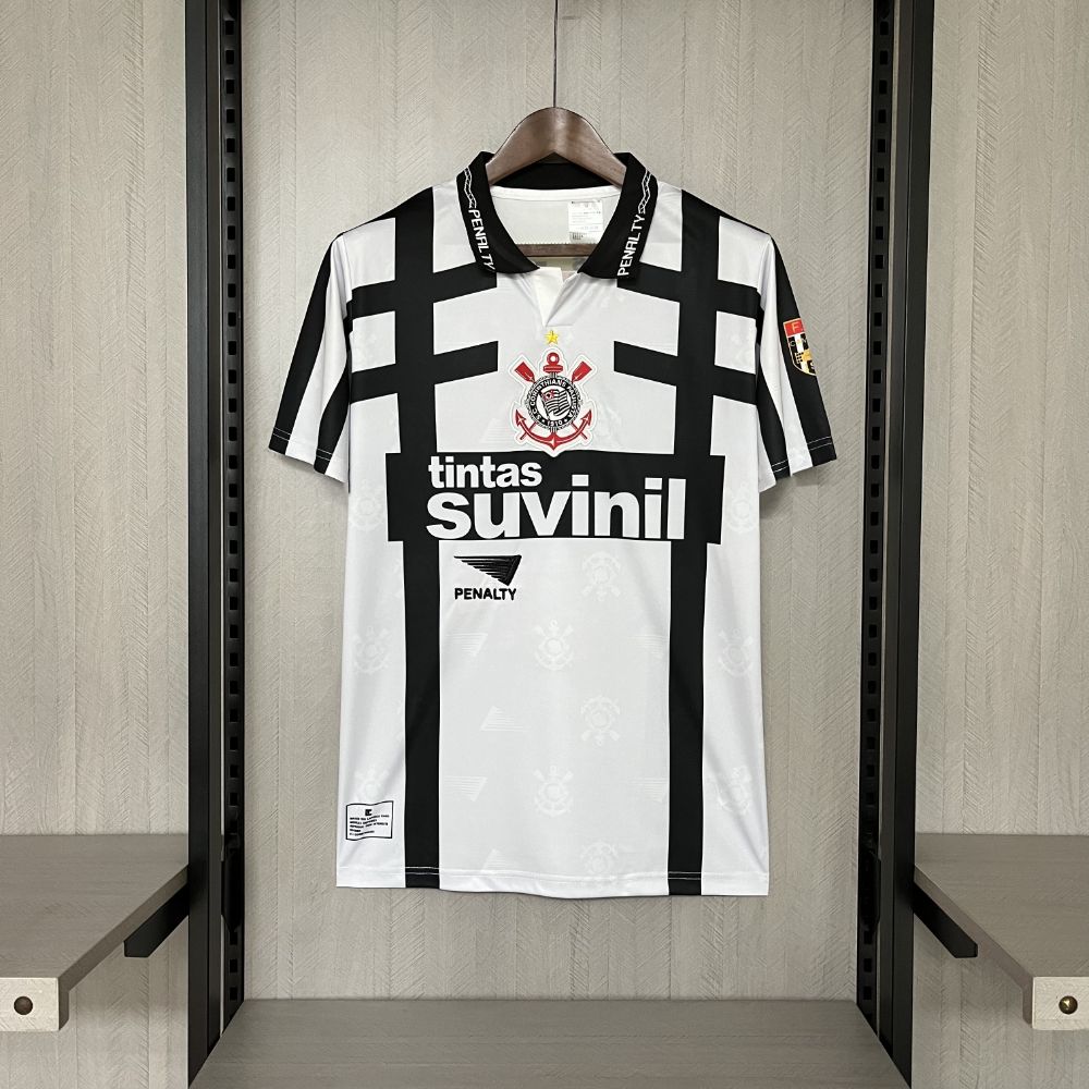 Camisa Corinthians Ted Lapidus Branca 1995 - Versão Retrô