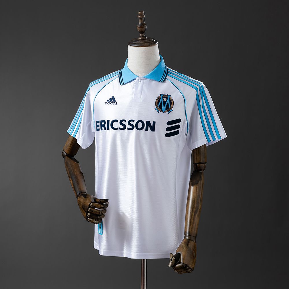 Camisa Marseille Branca 1990 - Versão Retrô