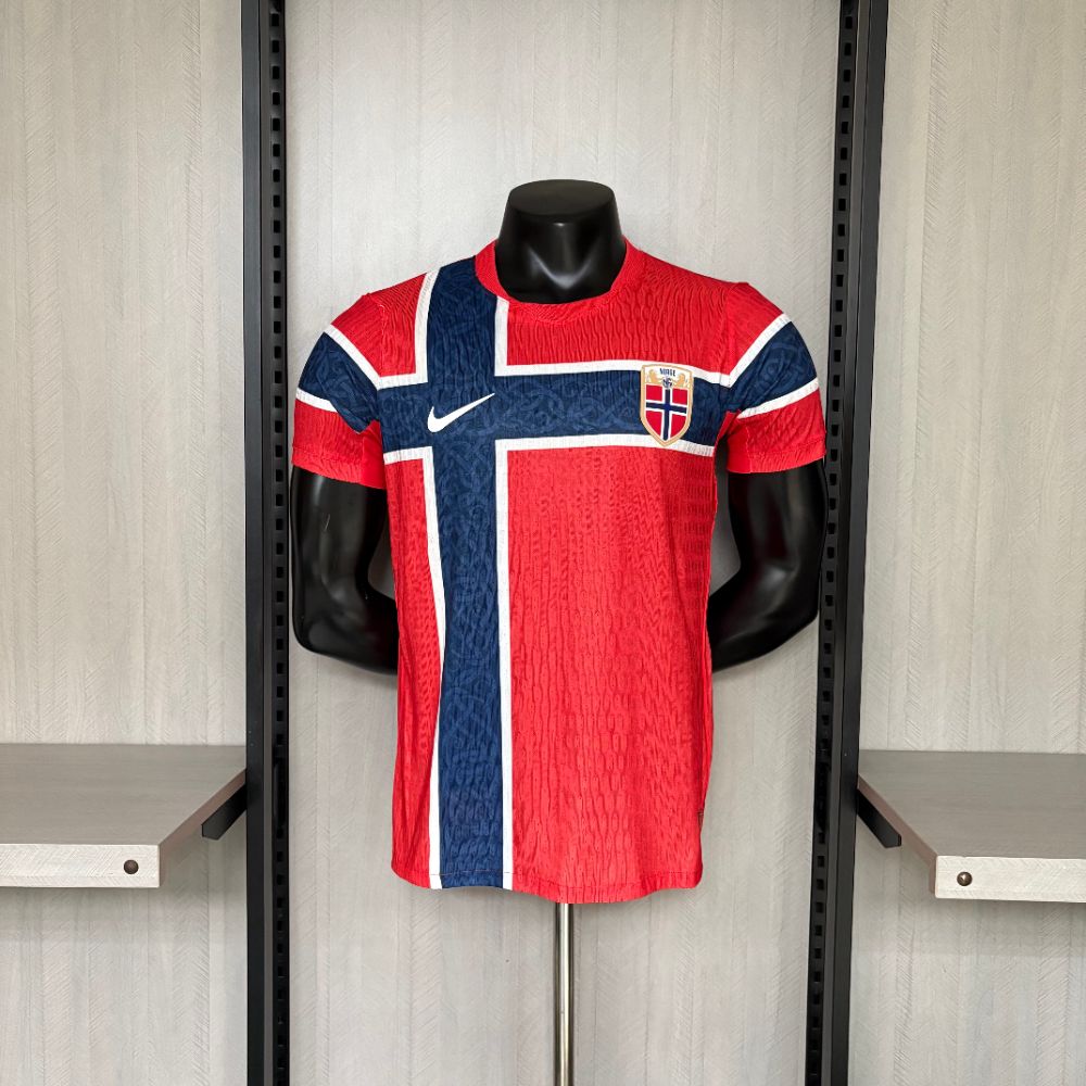Camisa Noruega Vermelha 2026 - Versão Jogador