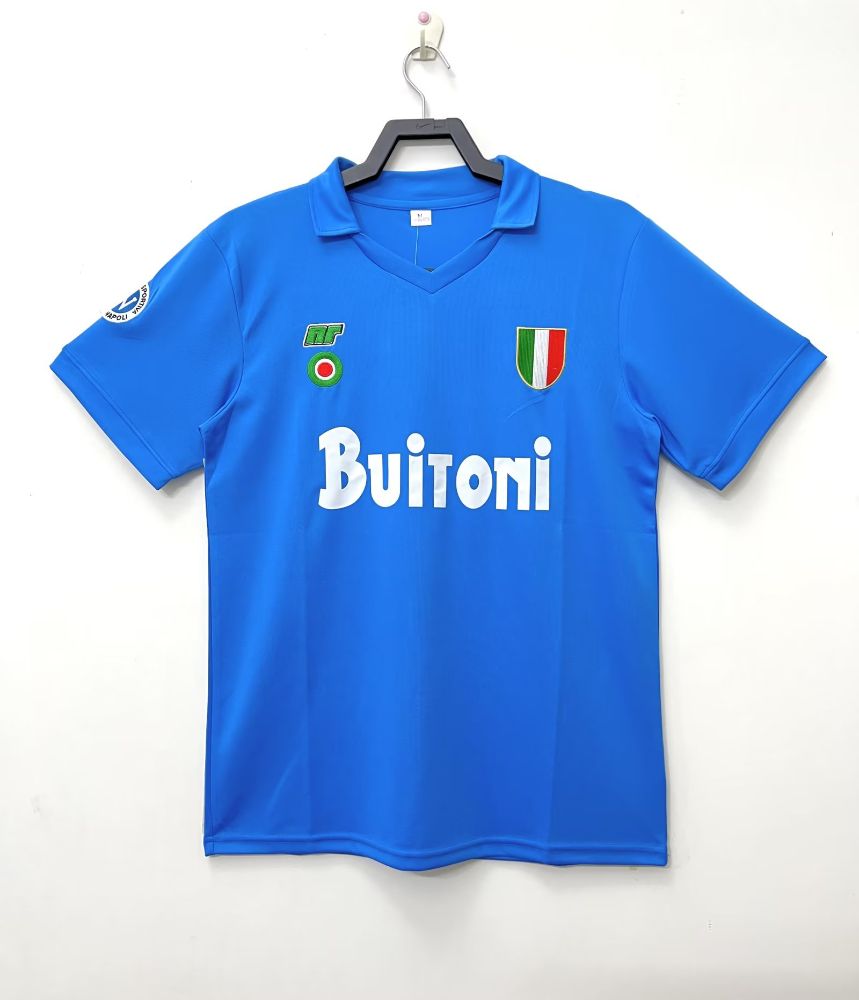 Camisa Napoli Azul 1988 - Versão Retrô