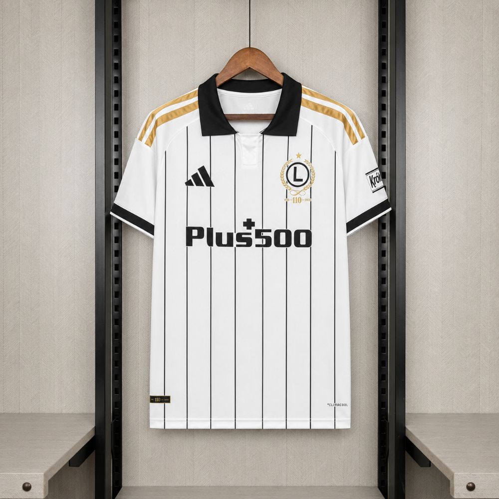 Camisa Légia Varsóvia Branca 2026 - Versão Torcedor