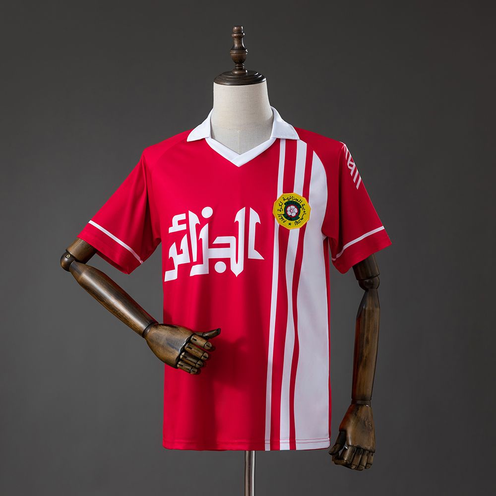 Camisa Argélia Vermelha 1986 - Versão Retrô